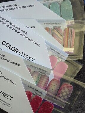 Color Street Multi Sets Pastel Pink, Mint & Hot Pink Nail Strips
